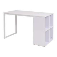 vidaXL Escritorio 120x60x75 cm en color Blanco/Roble y blanco | estructura resistente ideal para salón dormitorio o estudio - details 0
