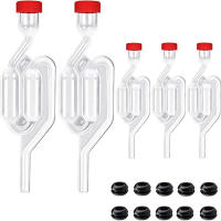Airlock De Forma S Para Fermentación De Cerveza Y Vino Tapa De Sellado Con Válvula Y Grommets De Grado Alimenticio Para Carboys Y Botellas De Uso Doméstico - details 0
