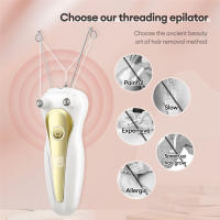Rasuradora Eléctrica Para Cuerpo Para Mujer Hilo De Algodón Recargable Epilador De Piel Limpia Para Piernas Brazos Cuello Belleza - details 5