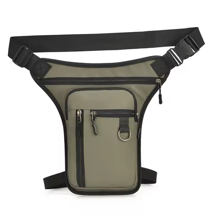 Riñonera de Pierna Abatible con Múltiples Bolsos para Exterior - 1