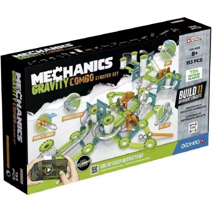 Geomag Mechanics Gravity Recycled Combo Starter 153 pcs - Caja muy dañada - 1