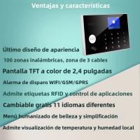 Seguridad Doméstica WIFI Sin Cable Con Detector De Movimiento Y Alarmas De Intrusión Compatible Con Tuya/Smart Life/Alexa Y Google - details 3