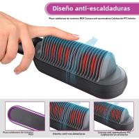 Cepillo De Pelo Eléctrico Para Llevar Rizador Y Secador Cerámico Calentamiento Rápido Profesional Moda Adecuado Para Hombres Y Mujeres - details 1