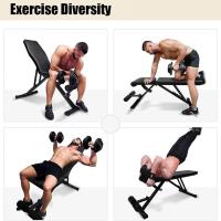 DASCK Banco de Pesas Plegable 250 kg | Banco Musculación Ajustable 7 Niveles Gimnasio en Casa - details 0