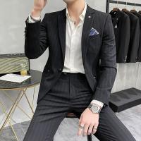 Traje De Boda Para Hombre De Alta Calidad Dos Piezas Traje De Negocios Casual Banquete Ensemble De Lujo Con Pantalones - details 15