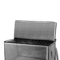 Large Capacity Clothes Storage Bag Non-Woven Foldable Quilt Storage Bag with Lids Zipper Wardrobe Clothing Organizer Sorting Box - details 11