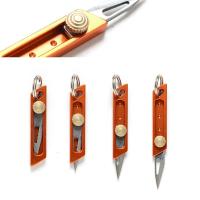 Cuchillo De Bolsillo Miniatura Portátil De Aleación Con Caja Cortador De Llavero Útil Herramientas EDC Cuchillo Fijo De Estación - details 4