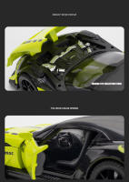 Modelo De Coche De Aleación Aston Martin Vulcan 1:32 Con Sonido Y Luz Vehículos Decorativos Juguetes Para Niños Regalo Metal - details 2