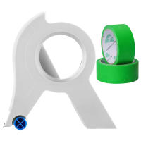 Dispensador De Cinta Adhesiva Con 2 Rolls Y Herramienta De Corte Para Pintura De Paredes Y Piso Y Empaquetado Herramienta De Manualidades DIY - details 5