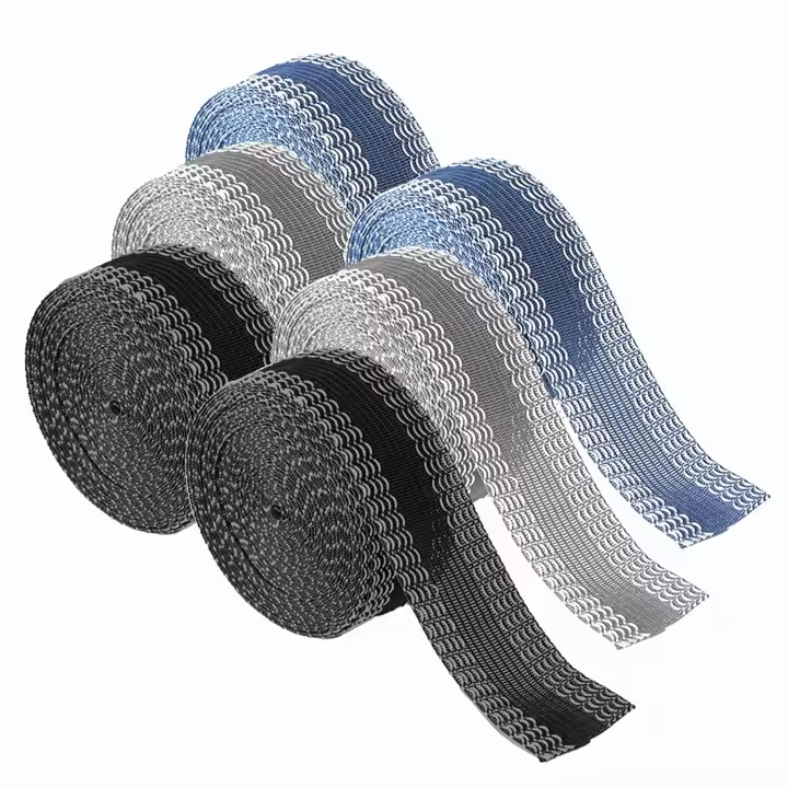 6 Pièces Ruban Thermocollant Adhésif pour Ourlet,Aucune Couture Nécessaire, Bande Autocollante Thermocollant en Polyester, pour Rideau Pantalon Robe Jean Vêtement (Noir, Gris, Bleu) - 1