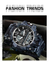 Reloj De Pulsera Militar SANDA Camuflaje Estilo G LED Digital Resistente Al Agua Deportivo Casual Para Hombres Con Función De Stop Watch Y Luz Lumínica - details 1