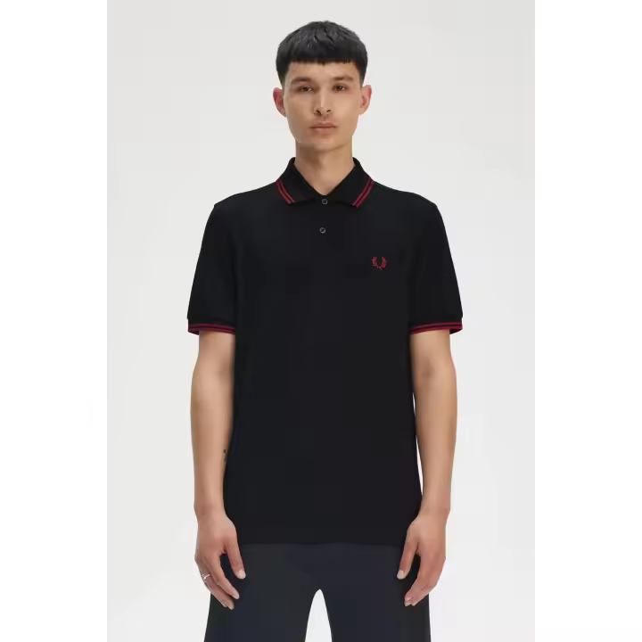 Fred Perry Polo M3600 Hombre Negro Y42 - 1