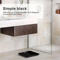 Báscula De Peso Digital Multifuncional Cuadrada Para Baño Preciso Con Pantalla LED Iluminada Medidor De Peso Corporal - details 6