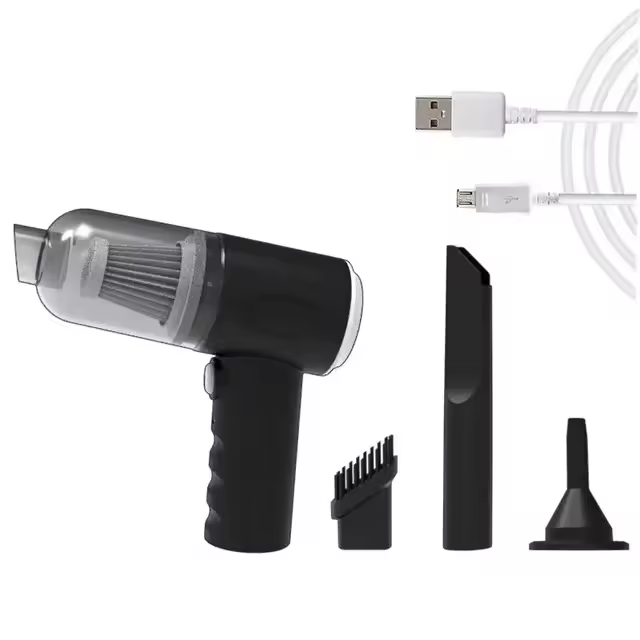 Aspiradora Portátil De Alta Potencia Mini Sin Cable 6000PA Succión Fuerte Recargable Colección De Polvo Para Coches Espacios Pequeños Y Gaps Del Teclado - 1