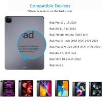 Funda De Teclado Para iPad pro 11 13 2024 12 9 Pulgadas iPad 9ta 10ta Generación Air 11 13 5 10.2 Mini 6 Cubierta Mágica De Moda Antichoque Resistente Al Polvo - details 5