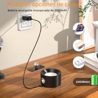 Lámpara De Pared LED Con 3 Niveles De Brillo Y 3 Modos De Color Batería Operada 2000mAh Control Táctil 360° Rotatable Para Dormitorio - details 4