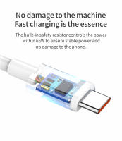 Cable USB Tipo-C 6A 66W Super Cargador Rápido Para Xiaomi 13 Redmi K50 K60 POCO Huawei Mate 50 P60 Honor 80 90 Realme GT Color Blanco - details 2