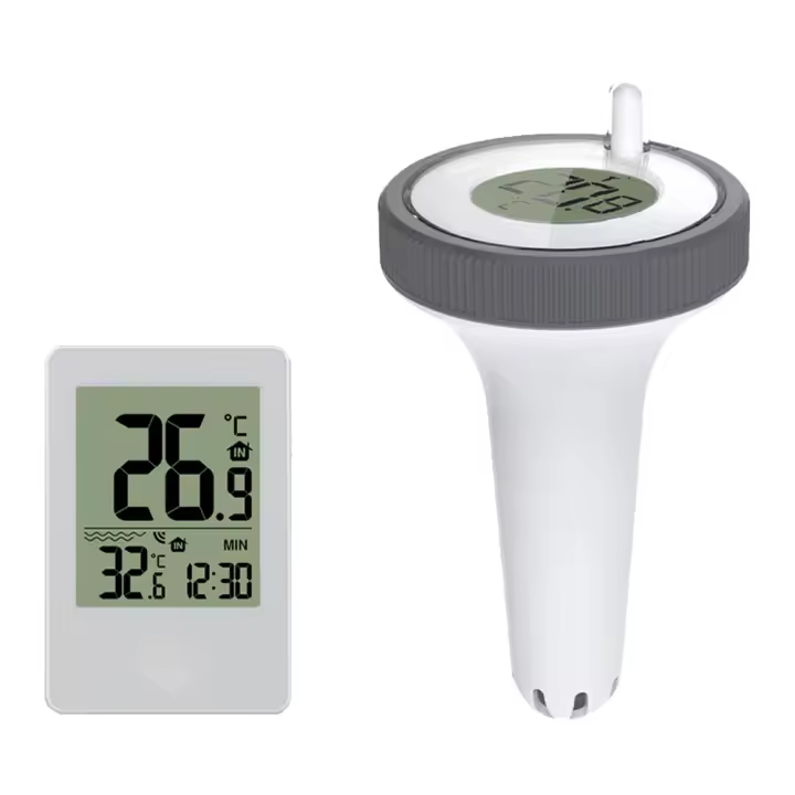 Termómetro inalámbrico Floating para Pool, device with Monitor de temperature interior, para Estanque Reloj, bañera de hidromasaje y Acuario - 1
