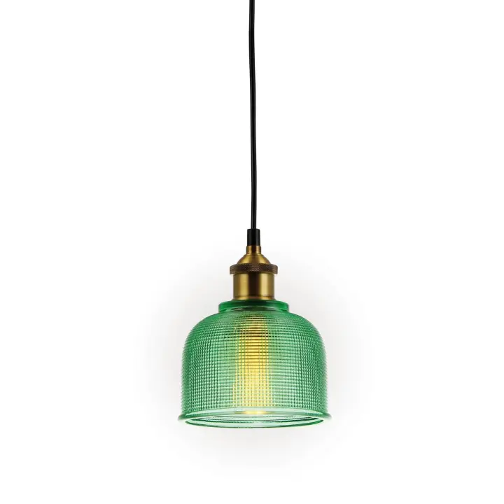 LÚZETE - LÁMPARA COLGANTE AGNES VERDE ALM-APOL | Estilo Retro Vintage - 1
