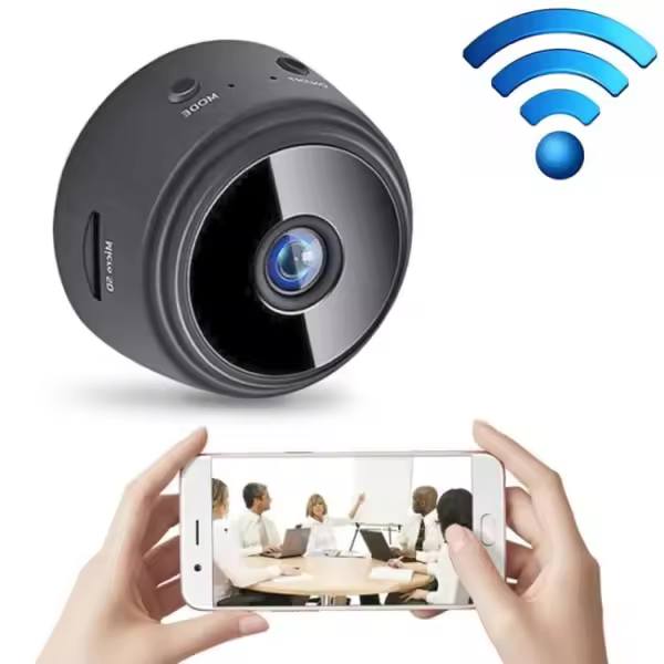 150° IP Camera / Wireless Surveillance Camera - WiFi Black - 1