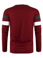 Camiseta informal de manga larga con cuello redondo para hombre, camisa deportiva de moda con bloques de color, para primavera y otoño - details 17