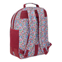 NAIT NAIT Mochila Escolar Burdeos Colección Coimbra - Doble Compartimento, 20 Litros, Adaptable a Carro, Cartoneras Engomadas, 32x15x42 Cm, 2 Años Garantía Safta - details 1