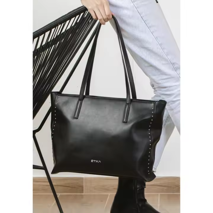 BOLSO DETALLE ETIKA LAUREN 02 B30102 NEGRO - 1