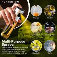 Botella de spray de aceite Premium 100ml para cocina y freidora de aire Spray-Dispensador de aceite de vidrio a prueba de fugas con accesorios de dispensador - details 1