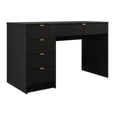 Mesa de oficina Comfivo J109 , Muebles ES, Con cajones, Negro, 120 x 76 x 55cm - 1