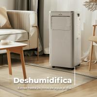 EVVO Aire Acondicionado Portátil Frío y Calor, Clase A, 9.000 BTU, Control Remoto, Temporizador, 4 en 1,Deshumidificador - details 1