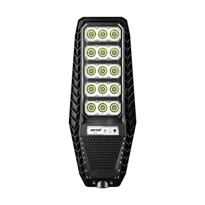 Jortan Tech - Lámpara Solar LED de Alta Potencia 300W/400W/500W, Panel Polisilicio, Batería LiFePO4, Sensor de Movimiento, Control Remoto, IP65, Luz Blanca 6500K, Iluminación para Jardín, Calle y Estacionamiento - 1