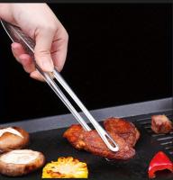 Pinzas De Barbacoa Antideslizantes Con Mango Largo Acero Inoxidable Herramientas De Cocina Para Camping Pinzas De Alimentos - details 7