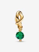 Pandora - Charm Colgante con Círculo de eternidad facetado de Mayo-Baño de Oro de 14 K - details 0