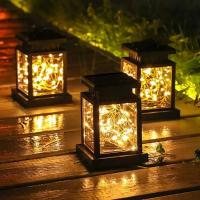Lámpara Solar Exterior Impermeable Para Jardín Y Patio Con Luz LED De Misión Decorativa Para Mesa De Fiesta Y Jardín - details 1