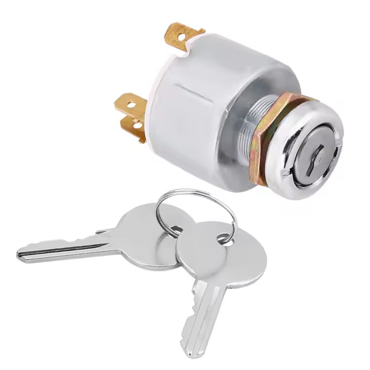 Interruptor De Ignición Universal 12V 3 Posiciones on off Con 2 Llaves SPB501 Para Coches Automóviles Motocicletas Y Barcos - 1