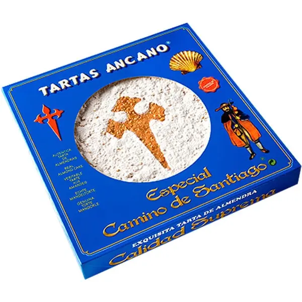 Tarta de Almendras Camino Santiago 570g   N / - Delicioso postre tradicional para disfrutar en casa - 1