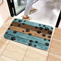 1 unid ultra-absorbente perro pata imprime felpudo-elegante alfombra de entrada para patas fangoso, secado rápido, manta de dormir antideslizante, perfecto para casas de mascotas ocupadas - details 2