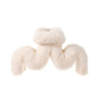 Molans Pinzas De Pelo De Peluche En Colores Sólidos Para Mujer Barretas Accesorios De Pelo Para Otoño E Invierno Moda Casual - details 4