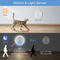 Aigostar 2 Piezas Luz Nocturna Infantil con Sensor de Luz, 3 Colores Temperatura Luz Noche LED, Luz Quitamiedos Infantil para Habitación de Niños, Baño, Pasillo, Cocina, Escaleras, Blanco Cálido - details 3