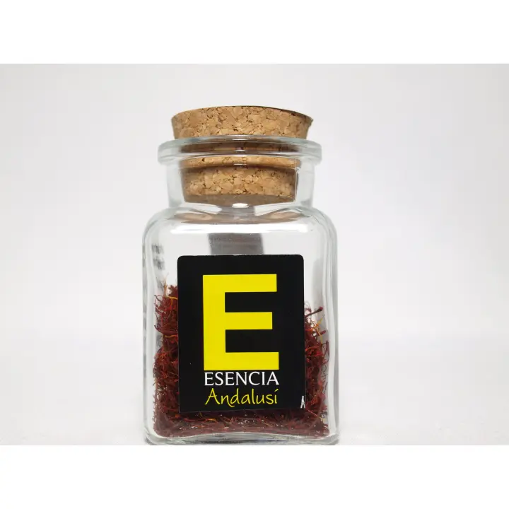 Azafrán auténtico en hebras tarro cristal 1gr - ESENCIA ANDALUSÍ GOURMET - 1