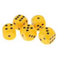 Juego De 5 Dados De Madera Grandes De 6 Cara 30mm Para Juegos De Tablero TRPG D&D Juguetes De Fiesta Suministros De Juegos De Cartas - details 4