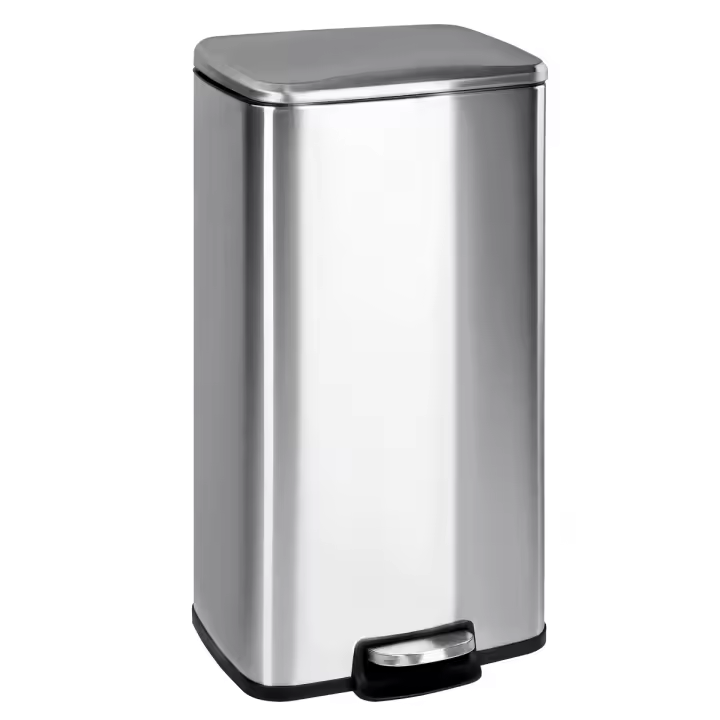 T-lovendo - Cubo de Basura para Cocina 30L | Pedal de Acero Inoxidable | Cierre Suave | Cubo Interior - 1
