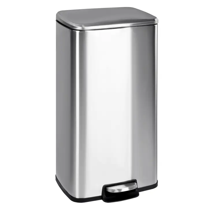 T-lovendo - Cubo de Basura para Cocina 30L | Pedal de Acero Inoxidable | Cierre Suave | Cubo Interior - 1
