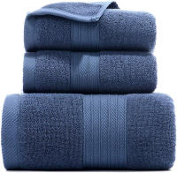 Juego de 3 toallas de Mano para baño, toallas absorbentes suaves de Algodón para baño, toallas de Spa, toalla de 34*74cm, Toalla de baño 70*140cm - details 3