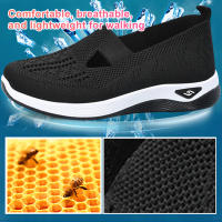 Zapatos De Verano Para Mujer Transpirables De Malla Suela Antideslizante Casual Plataforma Ligera Slip on Para Caminar - details 12