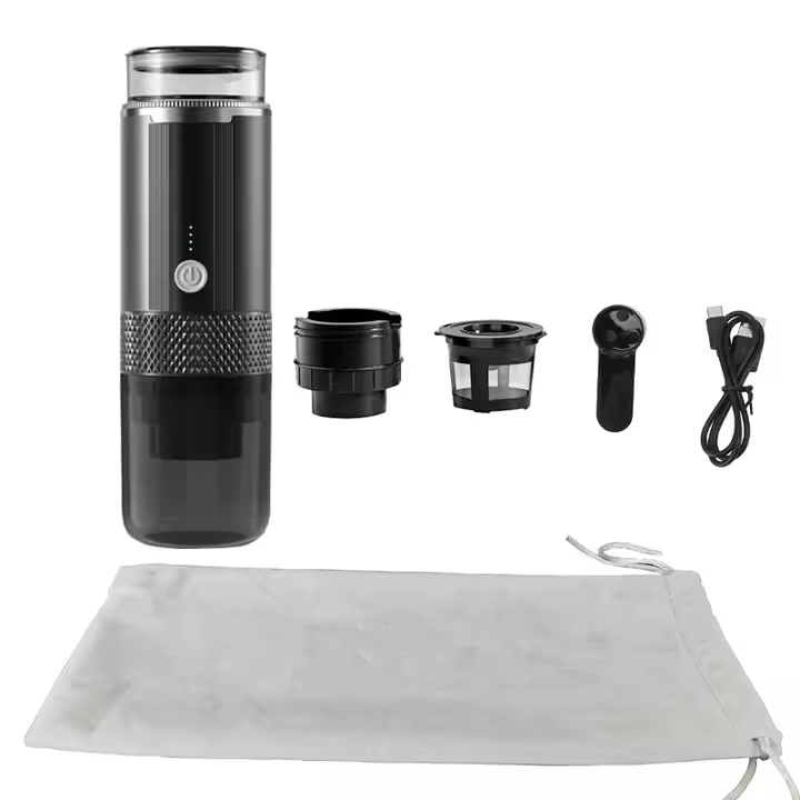 Máquina De Café Expreso Portátil Sin Cable Y Recargable Para Viajes Camping RV Senderismo Oficina Capacidad 5-10 - 1