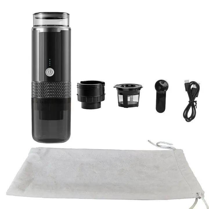 Máquina De Café Expreso Portátil Sin Cable Y Recargable Para Viajes Camping RV Senderismo Oficina Capacidad 5-10 - 1