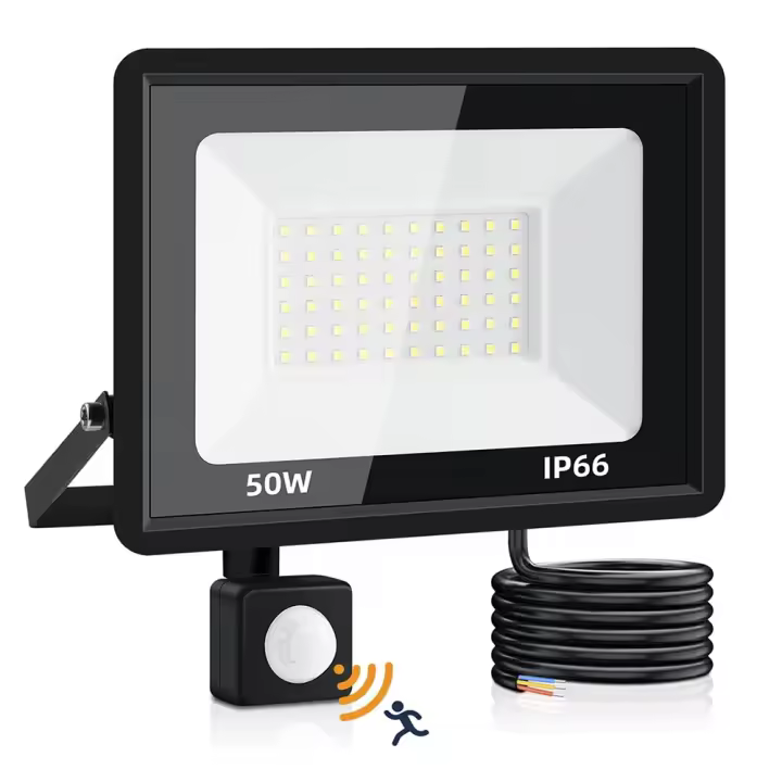 Proyector De Luz Exterior LED Con Sensor De Movimiento PIR 20W 30W 50W 100W 200W AC220V Impermeable Para Jardín Y Paisajismo - 1