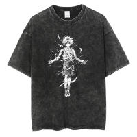 Camiseta De Verano Para Hombres Vintage Harajuku Con Estampado Anime Tees Vest Top Casual Oversized Black T-Shirt Streetwear - details 15