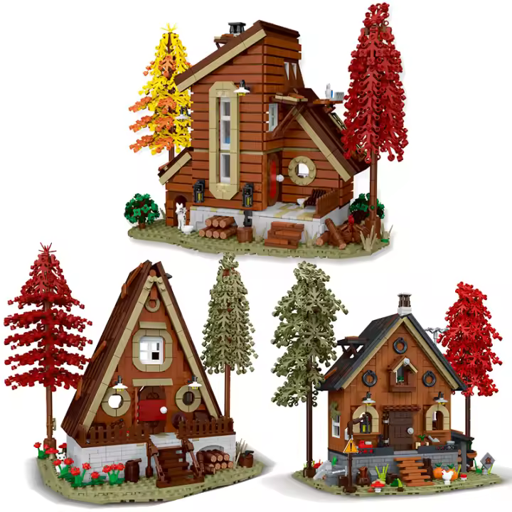 Bloques De Construcción Creativos Serie Foresta House Modelo De Ciudad Luz Conjunto De Calle Vivienda Modular Arquitectura Para Niños Regalos Para Niños - 1